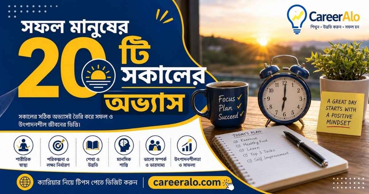 সফল মানুষের ২০টি সকালের অভ্যাস