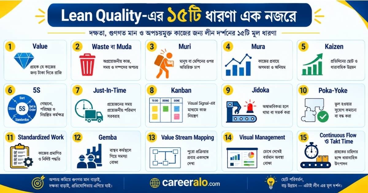 Lean Quality-এর ১৫টি ধারণা: একজন কনসালট্যান্টের সঙ্গে কারখানায় কাটানো একদিন