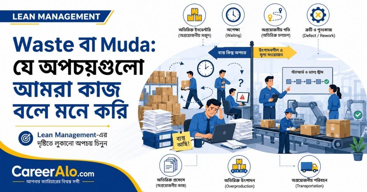 Waste বা Muda: যে অপচয়গুলো আমরা কাজ বলে মনে করি