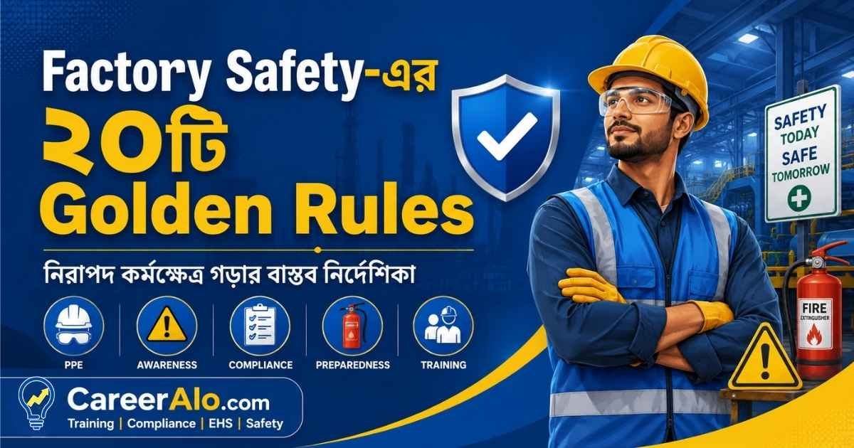 Factory Safety-এর ২০টি Golden Rules | নিরাপদ কারখানা গড়ার গাইড