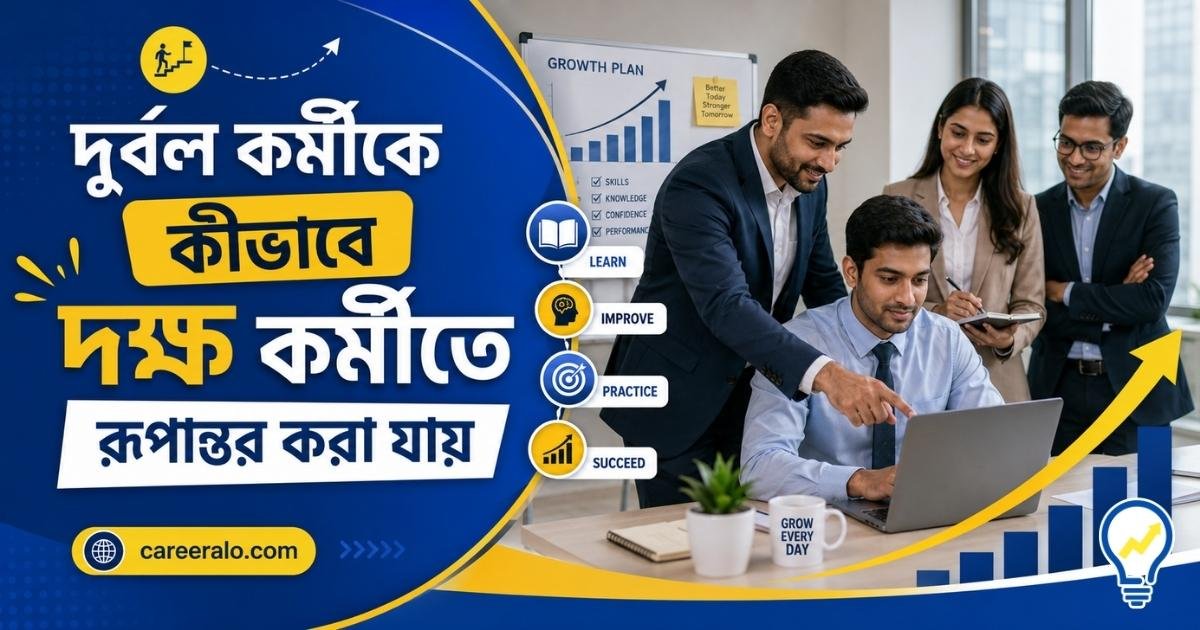 দুর্বল কর্মীকে কীভাবে দক্ষ কর্মীতে রূপান্তর করা যায়